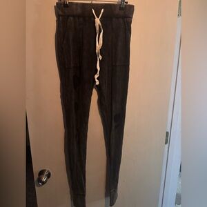 POL Black Jogger Sweatpants Relaxed Fit with cutouts